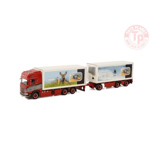 SCANIA R HIGHLINE CR20H 6X2 TAG AXLE COMBI - 6 AXLE N.C. Christensen & Sonner WSI 01-3461 WSI MODELS