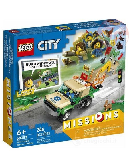 Missioni di salvataggio animale LEGO CITY 60353 LEGO