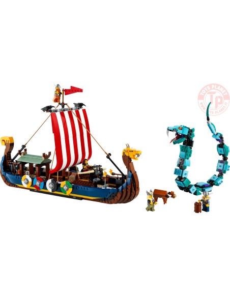 Nave Vichinga E Jörmungandr LEGO CREATOR 31132 LEGO Nave Vichinga E Jörmungandr LEGO CREATOR 31132 LEGO