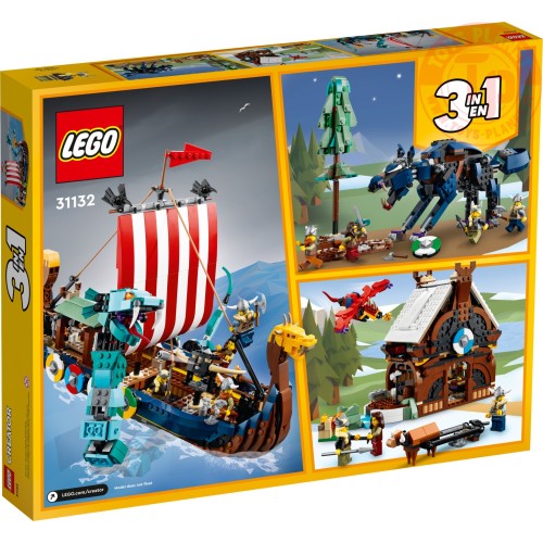 Nave Vichinga E Jörmungandr LEGO CREATOR 31132 LEGO