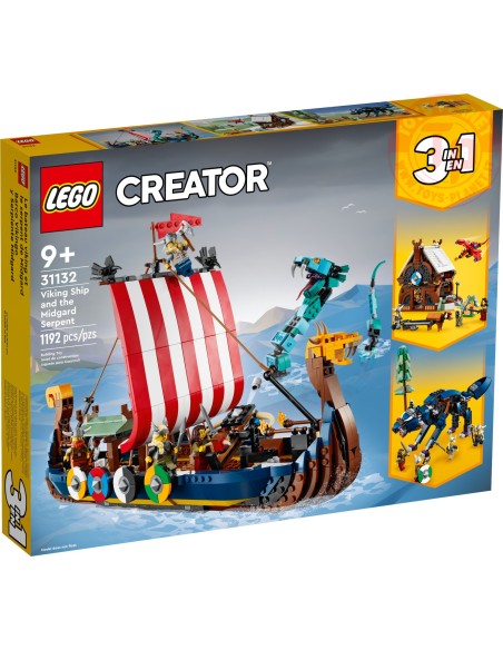 Nave Vichinga E Jörmungandr LEGO CREATOR 31132 LEGO