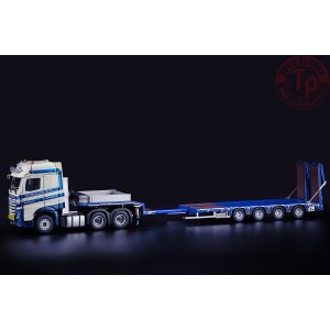 Mercedes Benz Actros BigSpace 6x4 met Nooteboom MCOS 4-assige semidieplader met oprijplaten - Schoones IMC MODELS 32-0073 IMC...