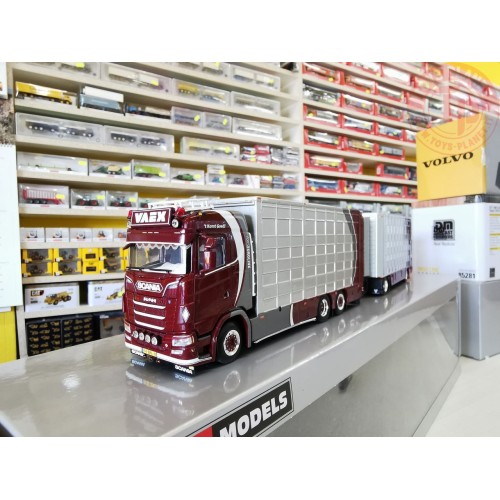 SCANIA S NORMAL CS20N 6X2 TAG AXLE RESIN COMBI - 5 AXLE - VAEX WSI 02-2801 WSI MODELS