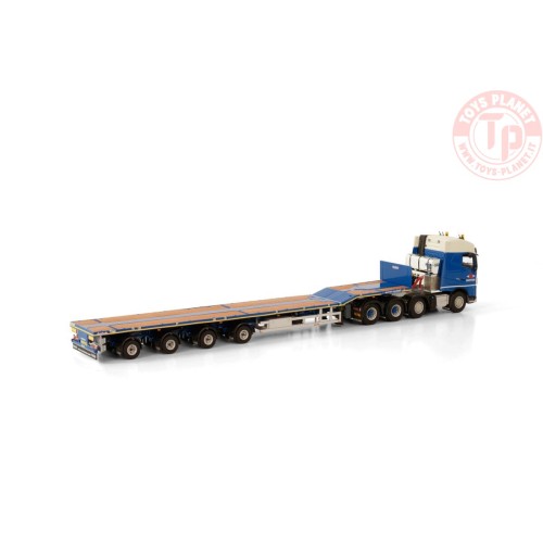 VOLVO FH4 8X4 GLOBETROTTER NOOTEBOOM TELESTEP - 4 AXLE - BAETSEN WSI 01-3672 WSI MODELS