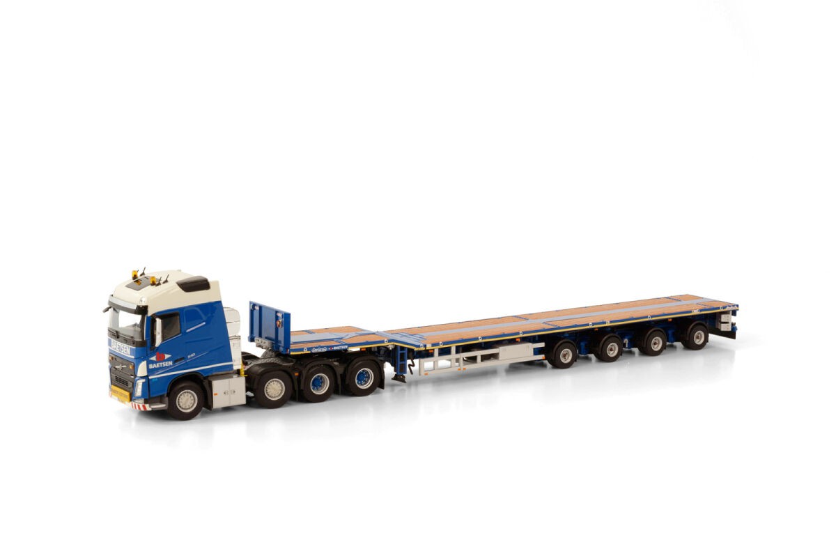 WSI 01-3672 VOLVO FH4 8X4 GLOBETROTTER NOOTEBOOM TELESTEP - 4 AXLE