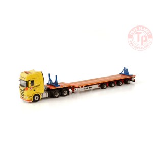 SCANIA S HIGHLINE 6X4 NOOTEBOOM TELESTEP - 4 AXLE - RMH TRANSPORT/SILVASTI WSI 01-3674 WSI MODELS