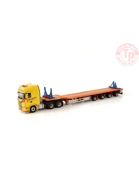 SCANIA S HIGHLINE 6X4 NOOTEBOOM TELESTEP - 4 AXLE - RMH TRANSPORT/SILVASTI WSI 01-3674 WSI MODELS