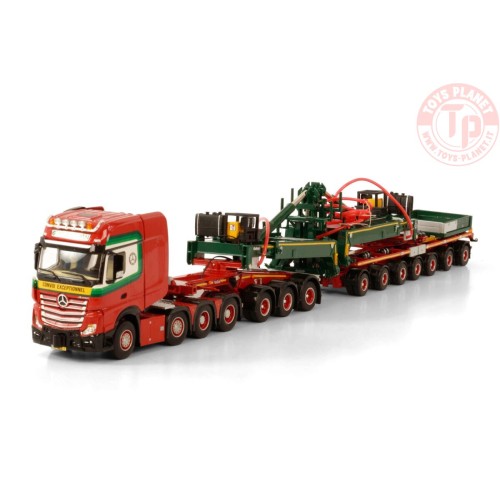 MERCEDES ACTROS MP4 SLT GIGA SPACE 8X4 SPACE SLT NOOTEBOOM MWT 3+7 - G. VLASTUIN WSI 01-3668 WSI MODELS