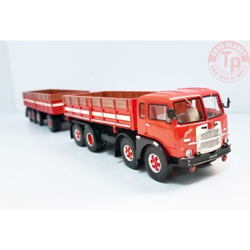 FIAT 690 8x2 ROSSO CON RIMORCHIO GOLDEN OLDIES 1:50 GOLDEN OLDIES