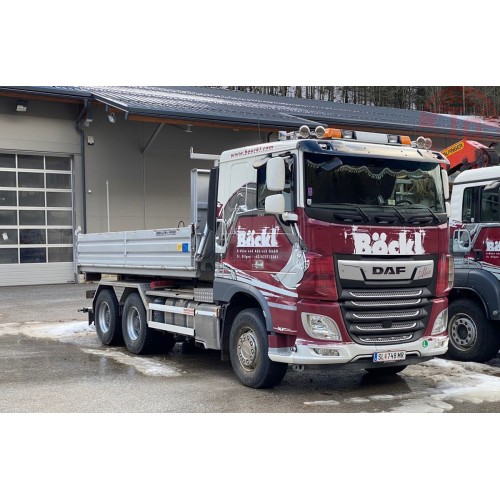 DAF XF COMFORT CAB 6x4 HOOK LIFT SYSTEM + HOOKLIFT CONTAINER 15M3 Böckl WSI 01-3528 WSI MODELS