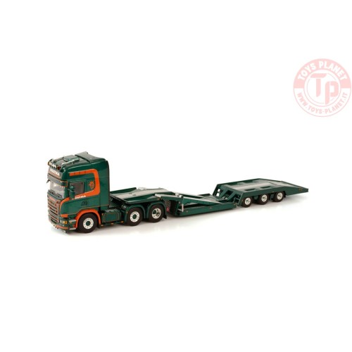 SCANIA R STREAMLINE TOPLINE 6X2 TWINSTEER TRUCKTRANSPORTER - 3 AXLE POSTMA GRIJPSKERK WSI 01-3709 WSI MODELS