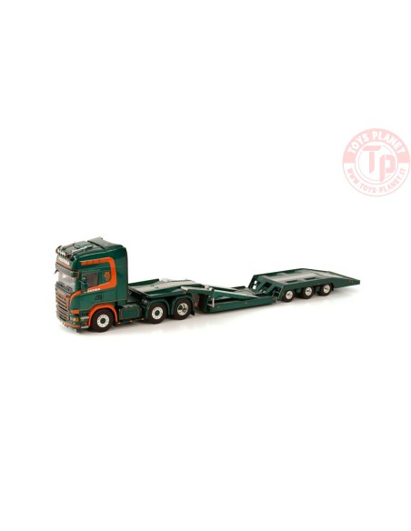 SCANIA R STREAMLINE TOPLINE 6X2 TWINSTEER TRUCKTRANSPORTER - 3 AXLE POSTMA GRIJPSKERK WSI 01-3709 WSI MODELS