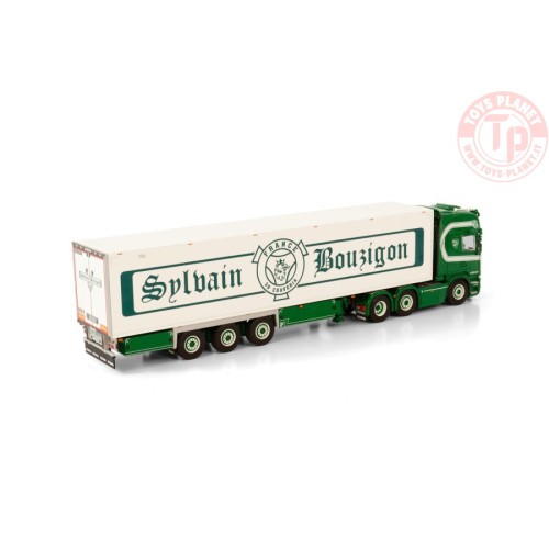 SCANIA STREAMLINE TOPLINE 6X2 TWIN STEER REEFER TRAILER - 3 AXLE S. BOUZIGON WSI 01-3742 WSI MODELS