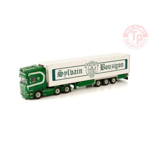 SCANIA STREAMLINE TOPLINE 6X2 TWIN STEER REEFER TRAILER - 3 AXLE S. BOUZIGON WSI 01-3742 WSI MODELS