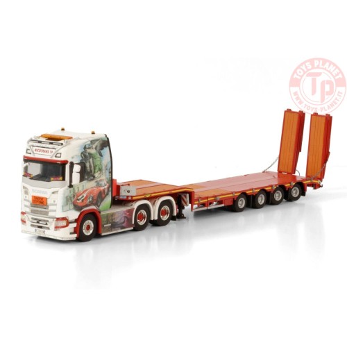 SCANIA S HIGHLINE CS20H 6X4 SEMI LOW LOADER RAMPS - 4 AXLE - NICOTRANS TP WSI 01-3619 WSI MODELS