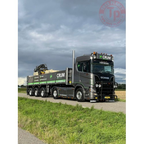 SCANIA R NORMAL CR20N 4X2 BRICK TRAILER - 3 AXLE CRUM SIERBESTRATING WSI 01-3912 WSI MODELS