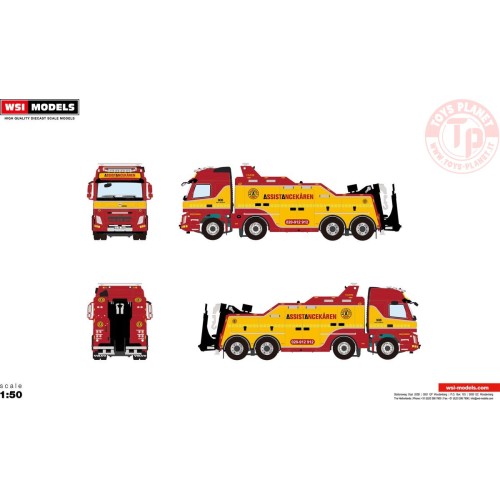 VOLVO FMX GLOBETROTTER 8X4 WRECKER - ASSISTANCEKAREN WSI 01-3553 WSI MODELS