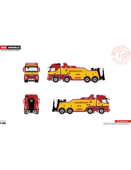 VOLVO FMX GLOBETROTTER 8X4 WRECKER - ASSISTANCEKAREN WSI 01-3553 WSI MODELS