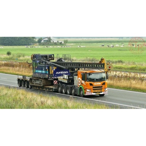 Scania P lowcab 10x4 lowloader 5+1 axle Holtrop van der Vlist WSI 01-3655 WSI MODELS