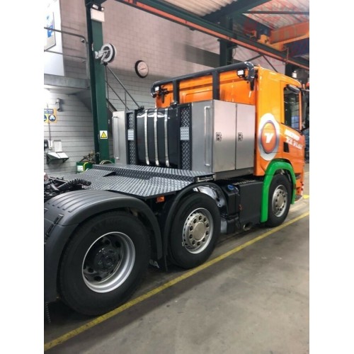 Scania P lowcab 10x4 lowloader 5+1 axle Holtrop van der Vlist WSI 01-3655 WSI MODELS