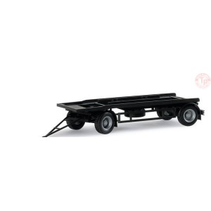 Trailer for Container black HERPA 076289 HERPA 1:87