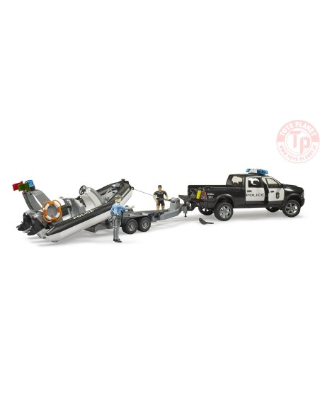 RAM 2500 Pick-up polizia con modulo L + S, rimorchio, barca, poliziotta e sommozzatore BRUDER 02507 BRUDER RAM 2500 Pick-up polizia con modulo L + S, rimorchio, barca, poliziotta e sommozzatore BRUDER 02507 BRUDER