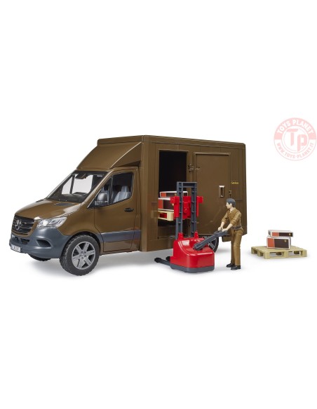 MB Sprinter UPS con conducente e accessori BRUDER 02678 BRUDER