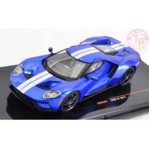 FORD GT 2017 BLUE/SILVER 1:43 IXO MOC205 IXO