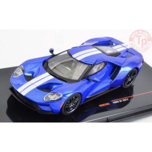 FORD GT 2017 BLUE/SILVER 1:43 IXO MOC205 IXO