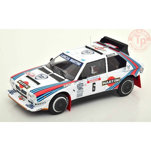 Lancia Delta S4 No.6 Martini Racing Tour de Corse 1986 Biasion/Siviero 1:18 IXO 18RMC083C.20 IXO MODELS