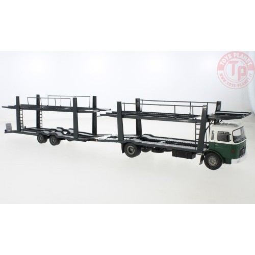 MAN Cartransporter with Trailer 1970 Green/White - 1:43 IXO TTRX027 IXO