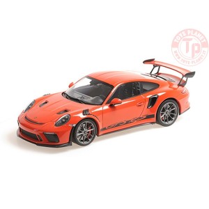 Porsche 911 (991.2) GT3 RS 2019 Lava Orange with Platinum wheels - 1:18 MINICHAMPS 155068225 MINICHAMPS