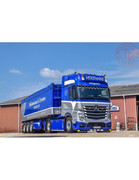 MERCEDES-BENZ ACTROS MP4 GIGA SPACE 4X2 VOLUME TRAILER - 3 AXLE - VEKEMANS EN ZONEN WSI 01-3479 WSI MODELS