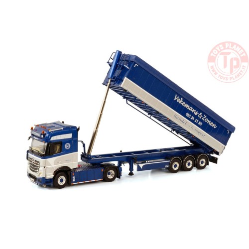 MERCEDES-BENZ ACTROS MP4 GIGA SPACE 4X2 VOLUME TRAILER - 3 AXLE - VEKEMANS EN ZONEN WSI 01-3479 WSI MODELS