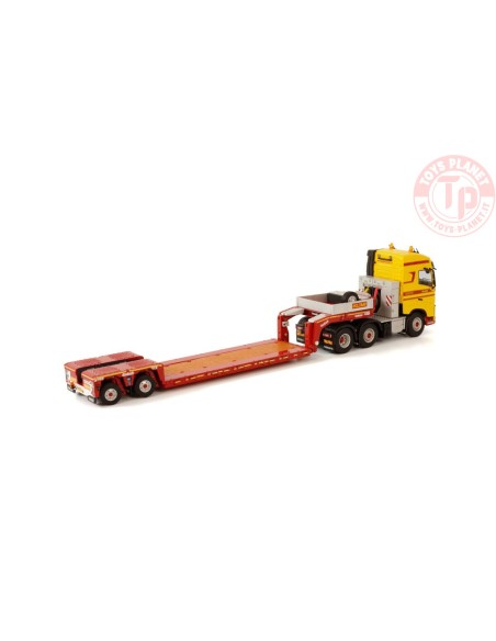 VOLVO FH4 GLOBETROTTER 6X2 TWIN STEER LOW LOADER EURO - 2 AXLE KLOMP TRANSPORT ZWOLLE WSI 01-3754 WSI MODELS