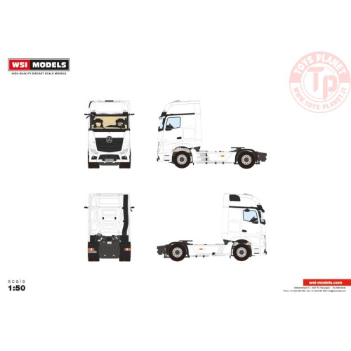 MERCEDES-BENZ ACTROS MP5 GIGA SPACE 4X2 WHITE LINE WSI 03-2038 WSI MODELS