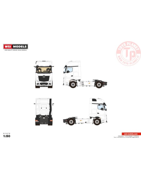 MERCEDES-BENZ ACTROS MP5 GIGA SPACE 4X2 WHITE LINE WSI 03-2038 WSI MODELS