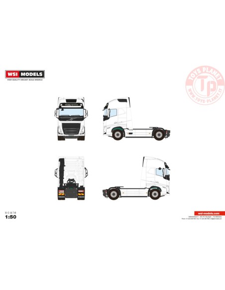 VOLVO FH5 GLOBETROTTER XL 4X2 WHITE LINE WSI 03-2041 WSI MODELS