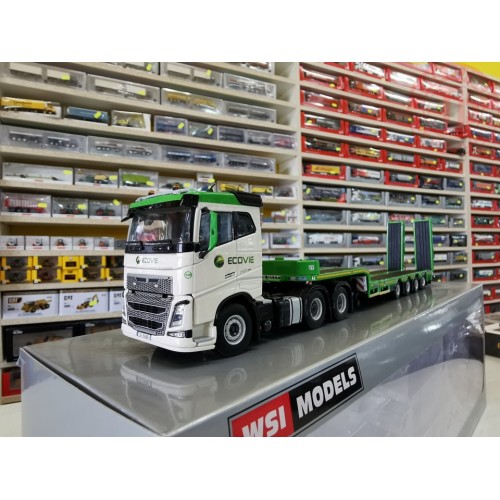 Volvo FH4 6x4 con pianale Trasporto Mezzi 4 assi ECOVIE WSI 02-2809 WSI MODELS
