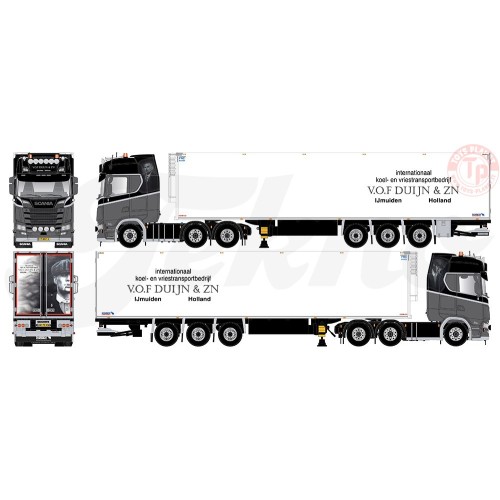 Scania Next Gen S580 Highline 3 assi con rimorchio frigo - Duijn en Zonen IJmuiden vof van TEKNO 81348 TEKNO