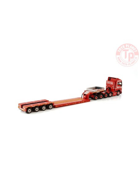 VOLVO FH5 GLOBETROTTER 8X4 LOWLOADER - 4 AXLE WITH ADD ON AXLE - SKAKS SPECIAALTRANSPORT WSI 01-3759 WSI MODELS