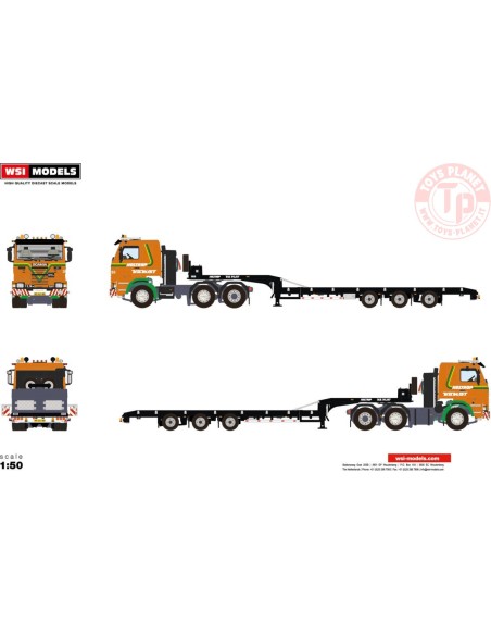SCANIA 3 SERIES LOW LOADER - 3 AXLE - HOLTROP V.D. VLIST WSI 01-3625 WSI MODELS SCANIA 3 SERIES LOW LOADER - 3 AXLE - HOLTROP V.D. VLIST WSI 01-3625 WSI MODELS