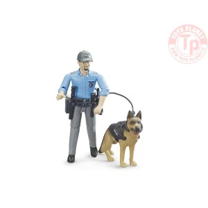 Poliziotto bworld con cane BRUDER 62150 BRUDER