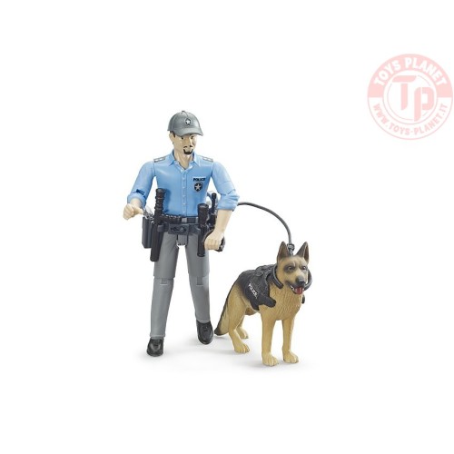 Poliziotto bworld con cane BRUDER 62150 BRUDER