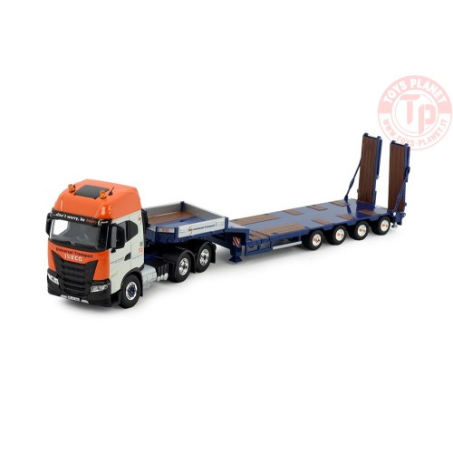 Iveco S-way 6x4 con semirimorchio ribassato a 4 assi - Universal TEKNO 81237 TEKNO