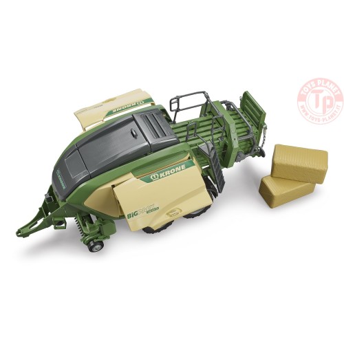 Imballatrice Krone BigPack 1290HDP VC comprese 2 balle quadrate BRUDER 02033 BRUDER