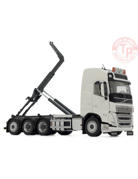 Volvo FH5 truck with Meiller hooklift clear white MARGE MODELS 2235-01 MARGE MODELS