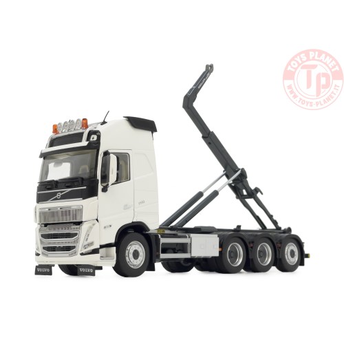 Volvo FH5 truck with Meiller hooklift clear white MARGE MODELS 2235-01 MARGE MODELS