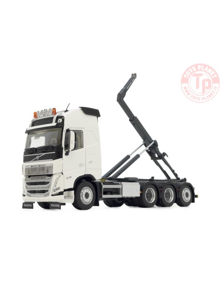 Volvo FH5 truck with Meiller hooklift clear white MARGE MODELS 2235-01 MARGE MODELS