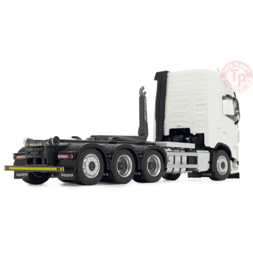 Volvo FH5 truck with Meiller hooklift clear white MARGE MODELS 2235-01 MARGE MODELS